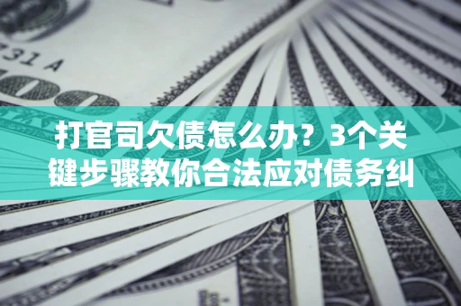 北京打官司欠债怎么办？3个关键步骤教你合法应对债务纠纷