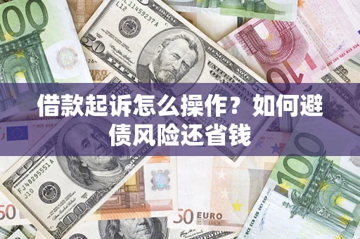北京借款起诉怎么操作？如何避债风险还省钱