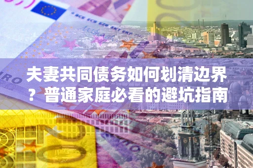北京夫妻共同债务如何划清边界？普通家庭必看的避坑指南